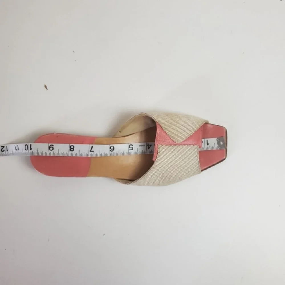 Kate Spade pink cream leather slide sandals - Picture 5 of 8